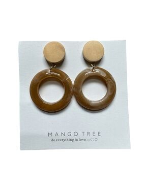 Mango Tree Stone Style Dangle Earrings